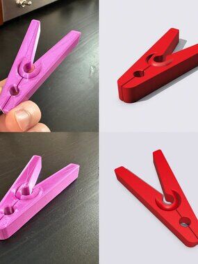 Strong Clothespin | Just Print then It's Ready To Use | Provides Strong Clamp |